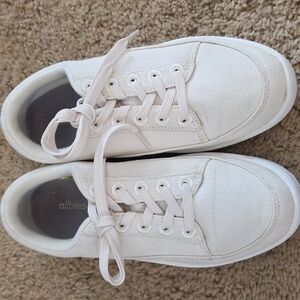 Allbirds Women's Canvas Pacers - Natural White (Blizzard Sole)